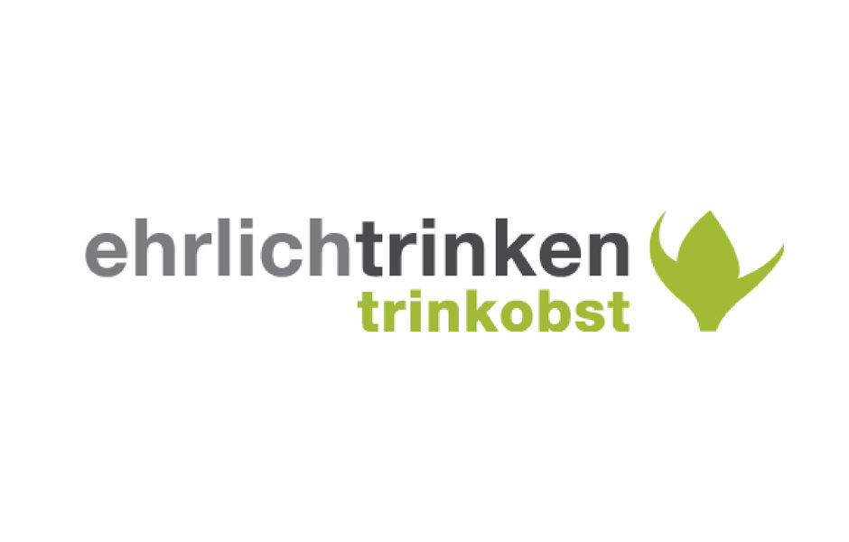 Logo Ehrlichtrinken trinkobst von der Werbeagentur Denkrausch in Obergünzburg