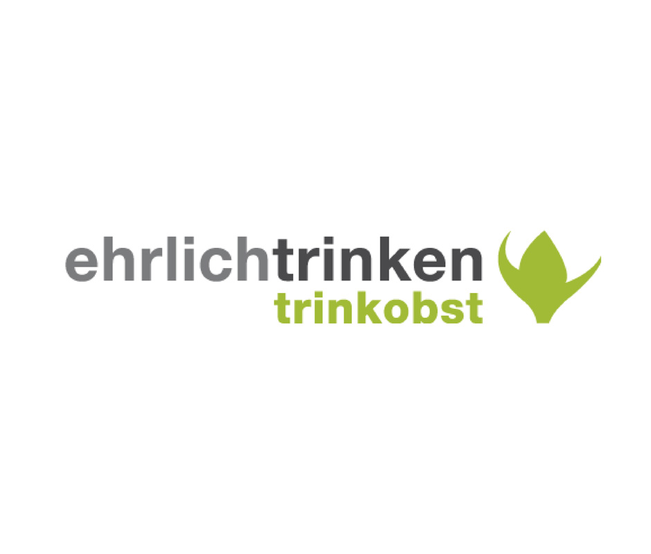 Logo Ehrlichtrinken trinkobst von der Werbeagentur Denkrausch in Obergünzburg