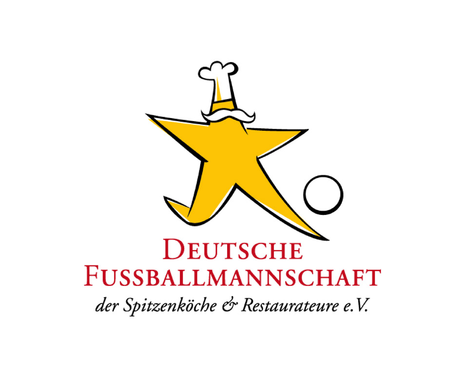 Logo Deutsche Fussballmannschaft der Spitzenköche und Restaurateure von der Werbeagentur Denkrausch im Allgäu