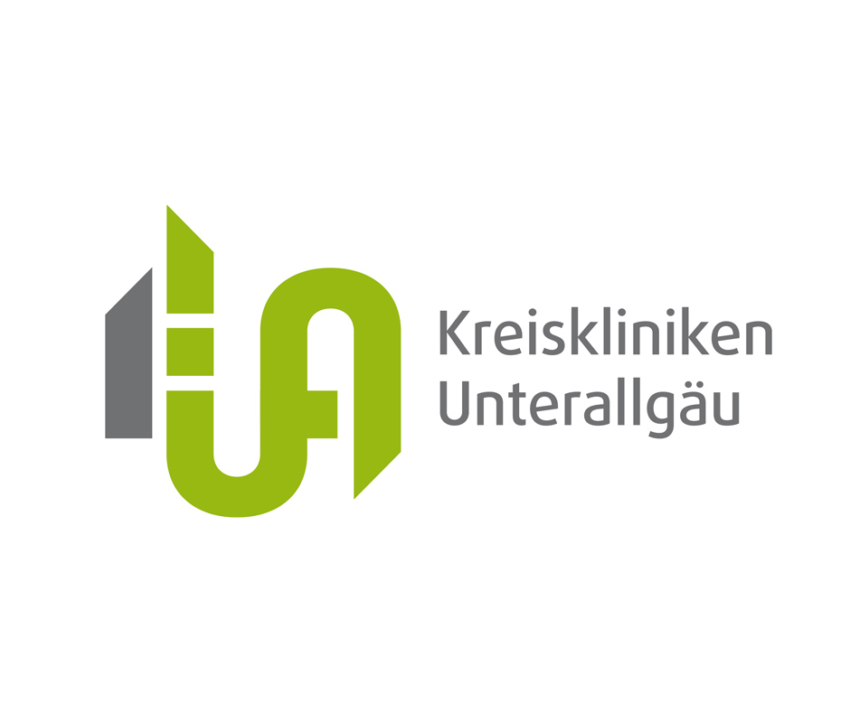 Logo der Kreiskliniken Unterallgäu von der Werbeagentur Denkrausch im Allgäu