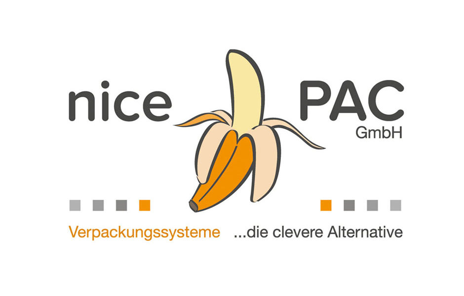 Logo nice PAC GmbH von der Werbeagentur Denkrausch im Allgäu