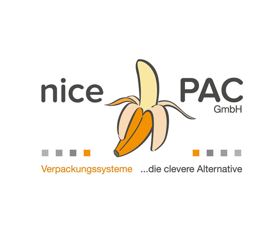 Logo nice PAC GmbH von der Werbeagentur Denkrausch im Allgäu