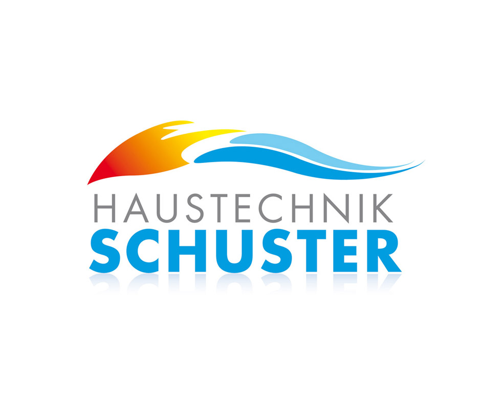 Logo Haustechnik Schuster von der Werbeagentur Denkrausch in Obergünzburg