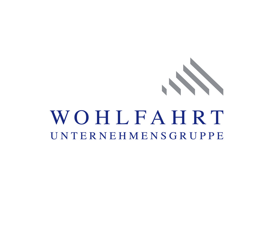 Logo der Wohlfahrt Unternehmensgruppe von der Werbeagentur Denkrausch im Allgäu