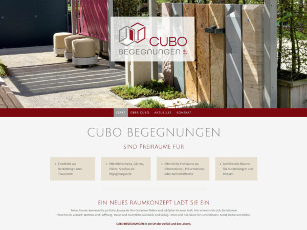 Homepage Cubo Begegnungen